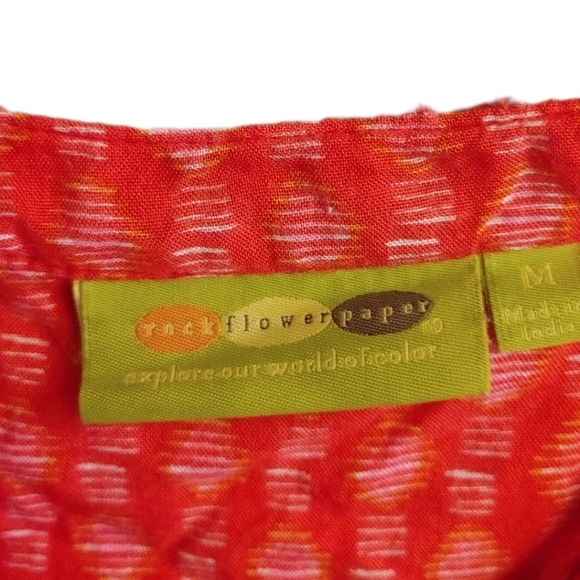 RockFlowerPaper Bright Pink Crinkle Shirt - Medium - Picture 5 of 6